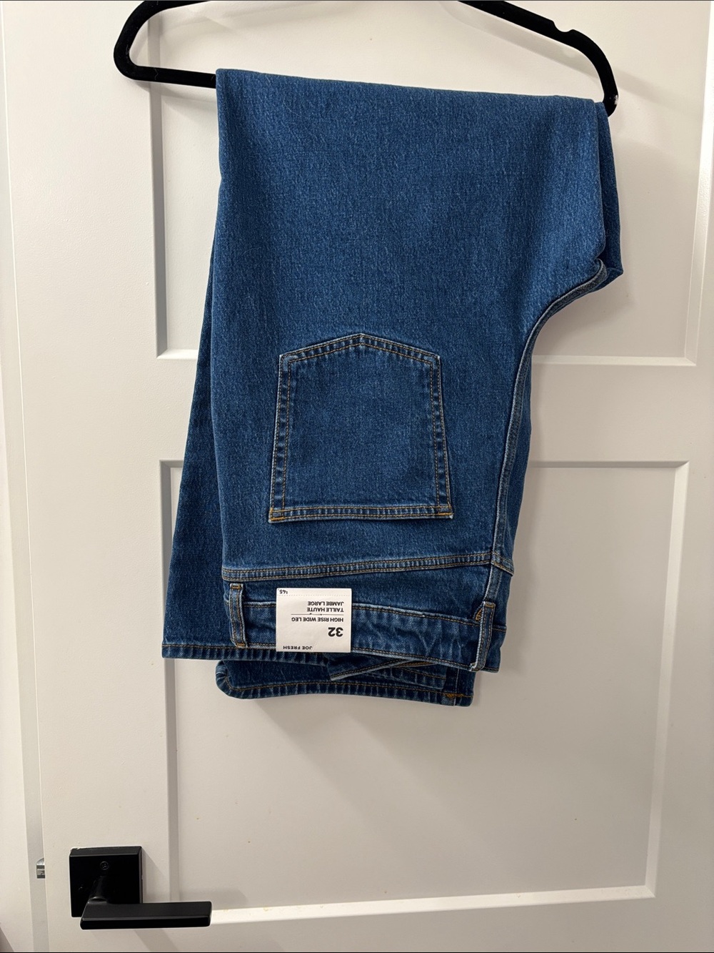 Classic Women’s Blue Denim Jeans - Size 32 High Rise Wide Leg